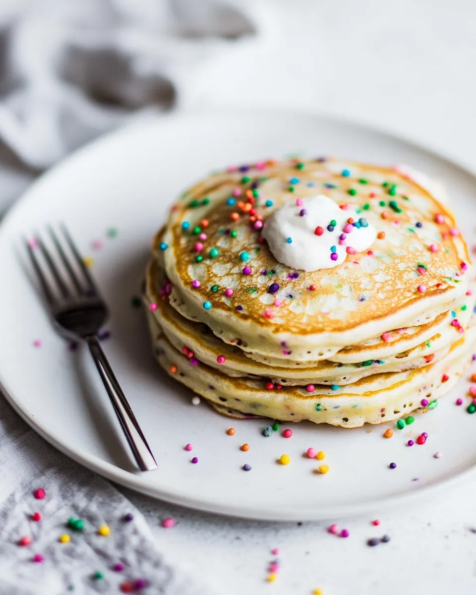 Easy Cake Batter Pancakes. picture