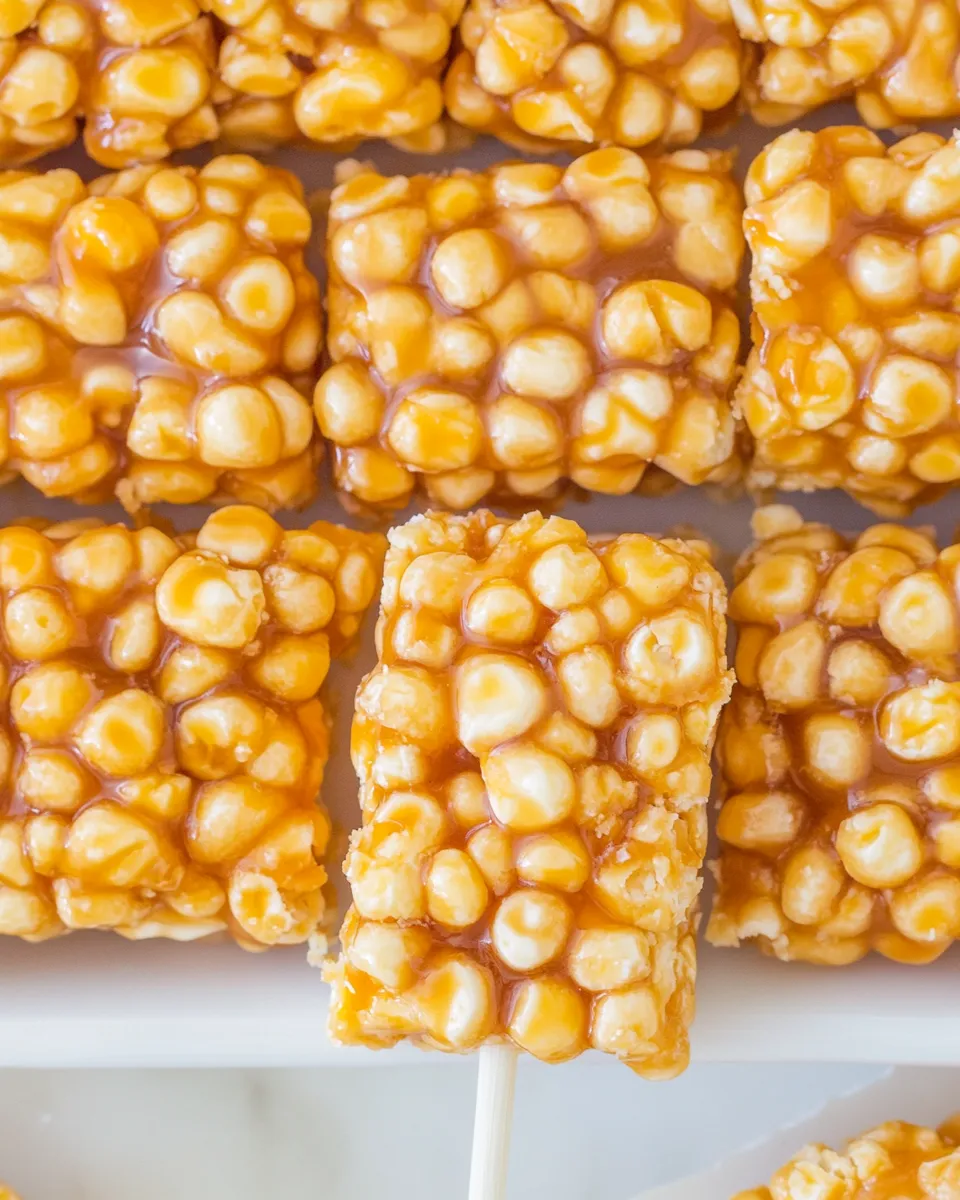 Easy Caramel Corn Pops Treats recipe photo