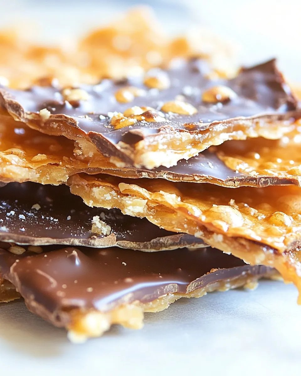 Classic Caramelized Matzoh Crunch with Chocolate image