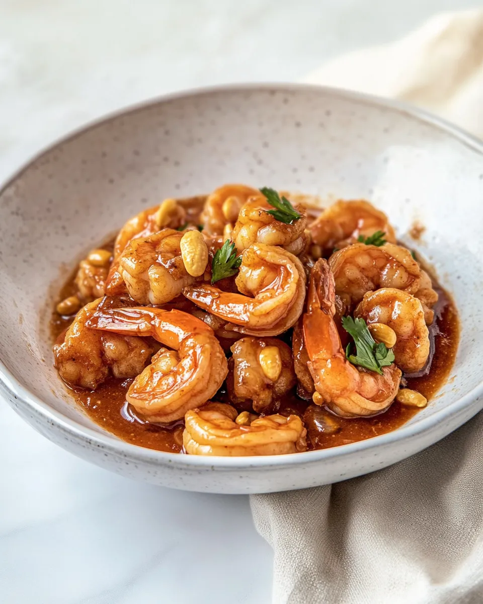 Delicious Cashew Shrimp shot