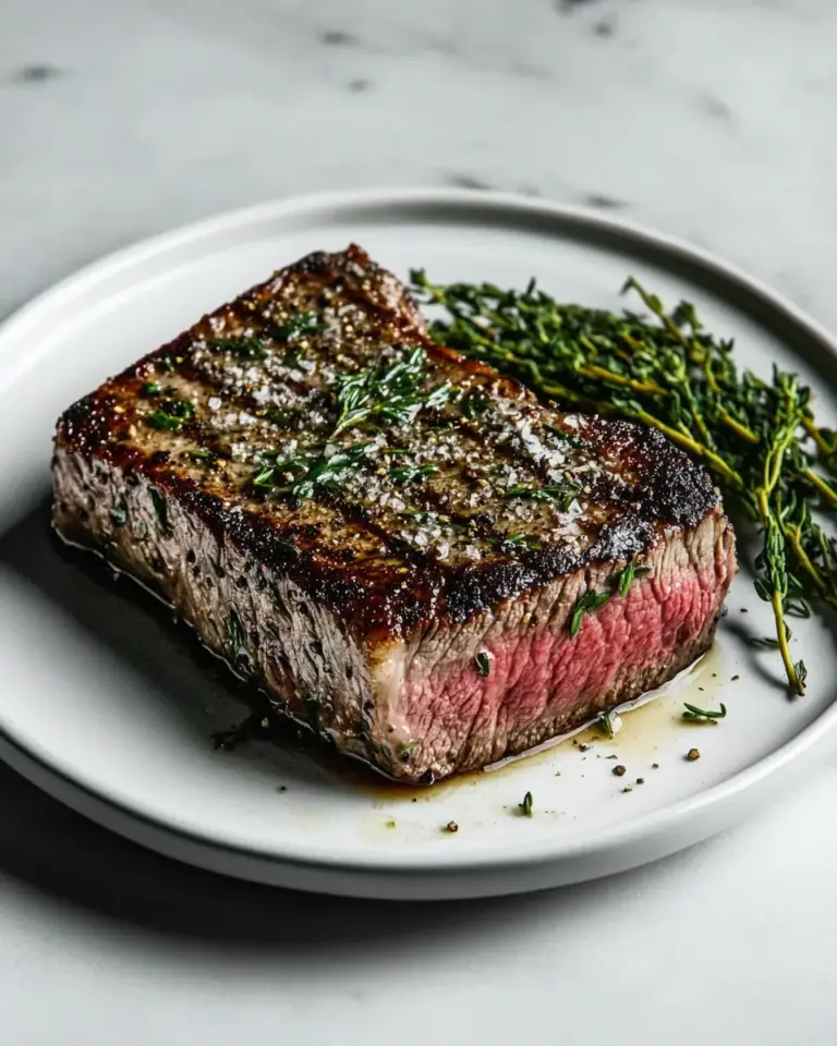 Homemade Cast Iron Seared Strip Steak image