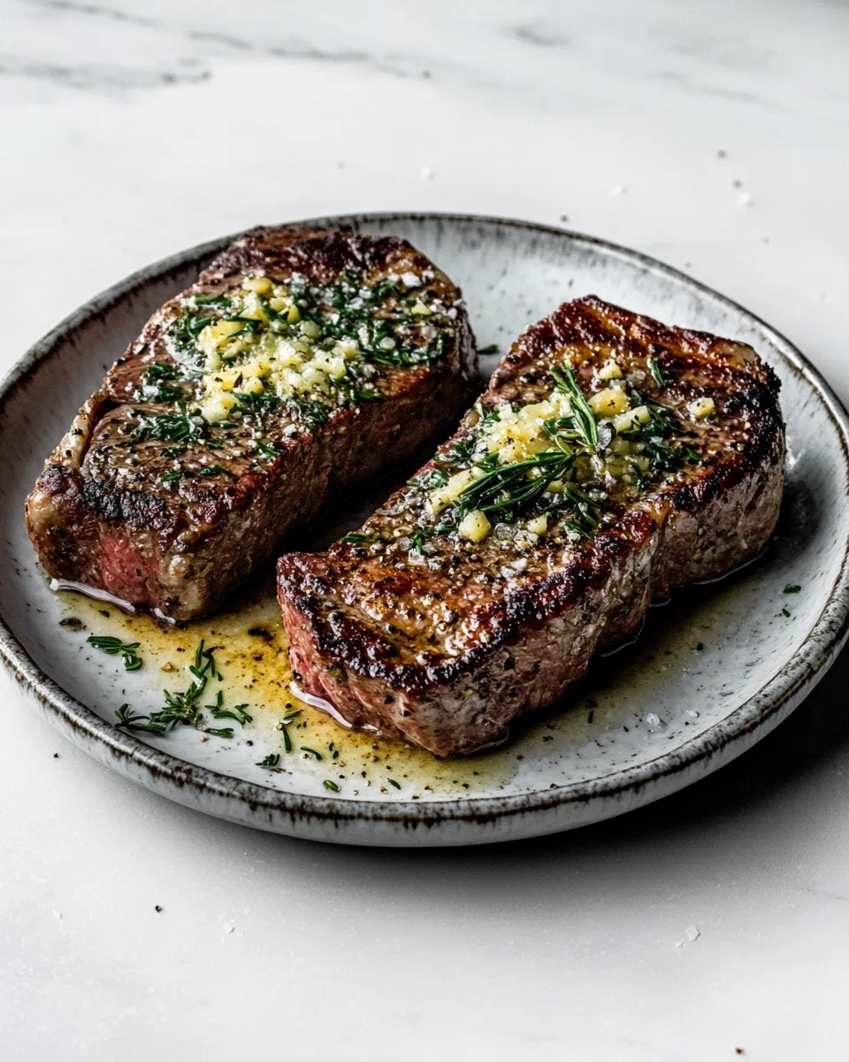 Classic Cast Iron Seared Strip Steak recipe photo