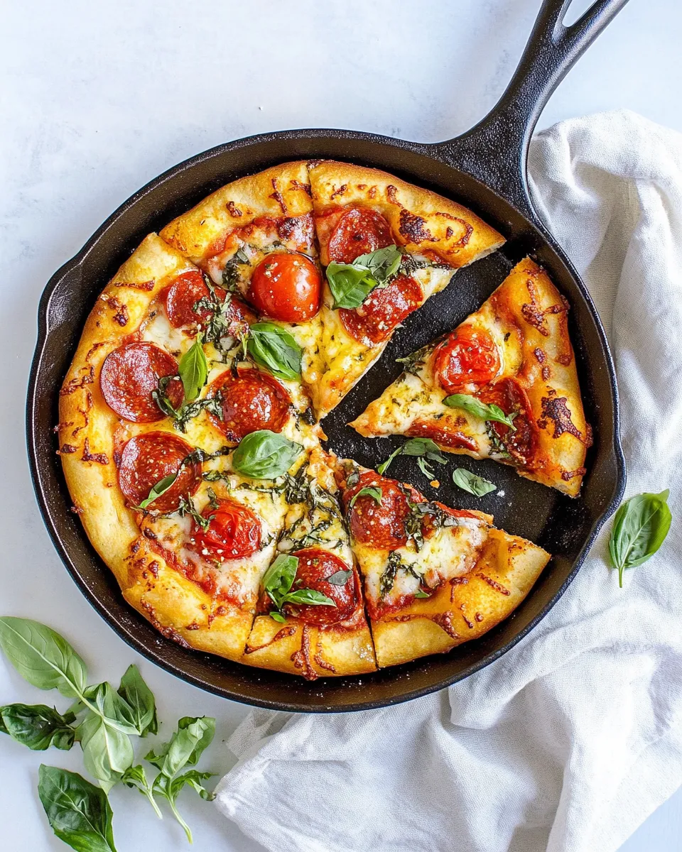 Classic Cast Iron Skillet Pizza image
