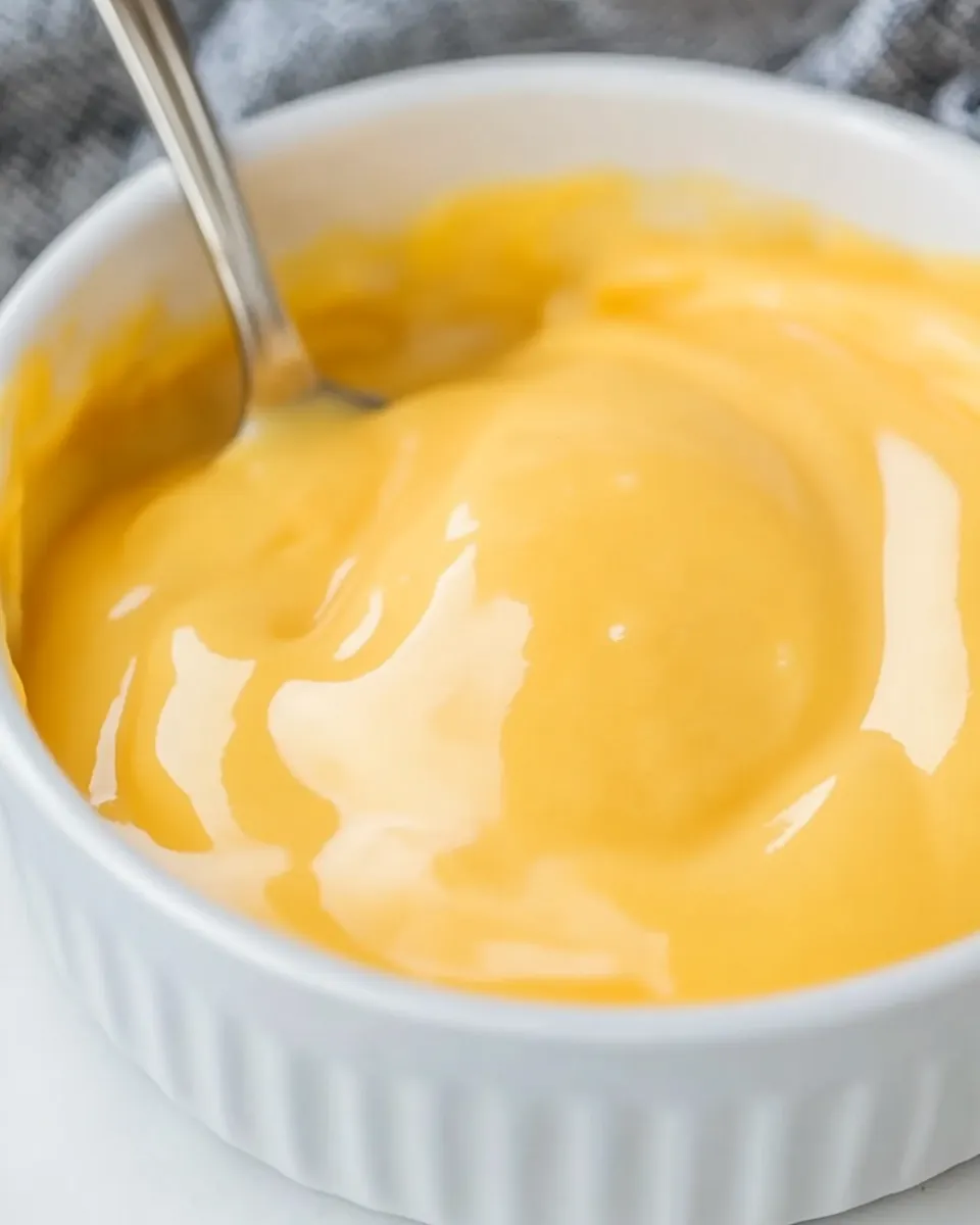 Delicious Cheddar Cheese Sauce shot