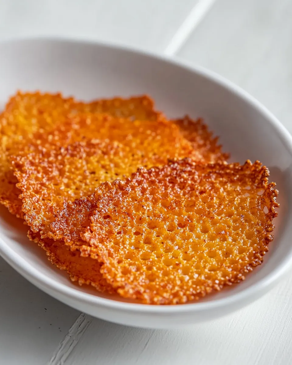 Easy Cheese Crisps recipe photo