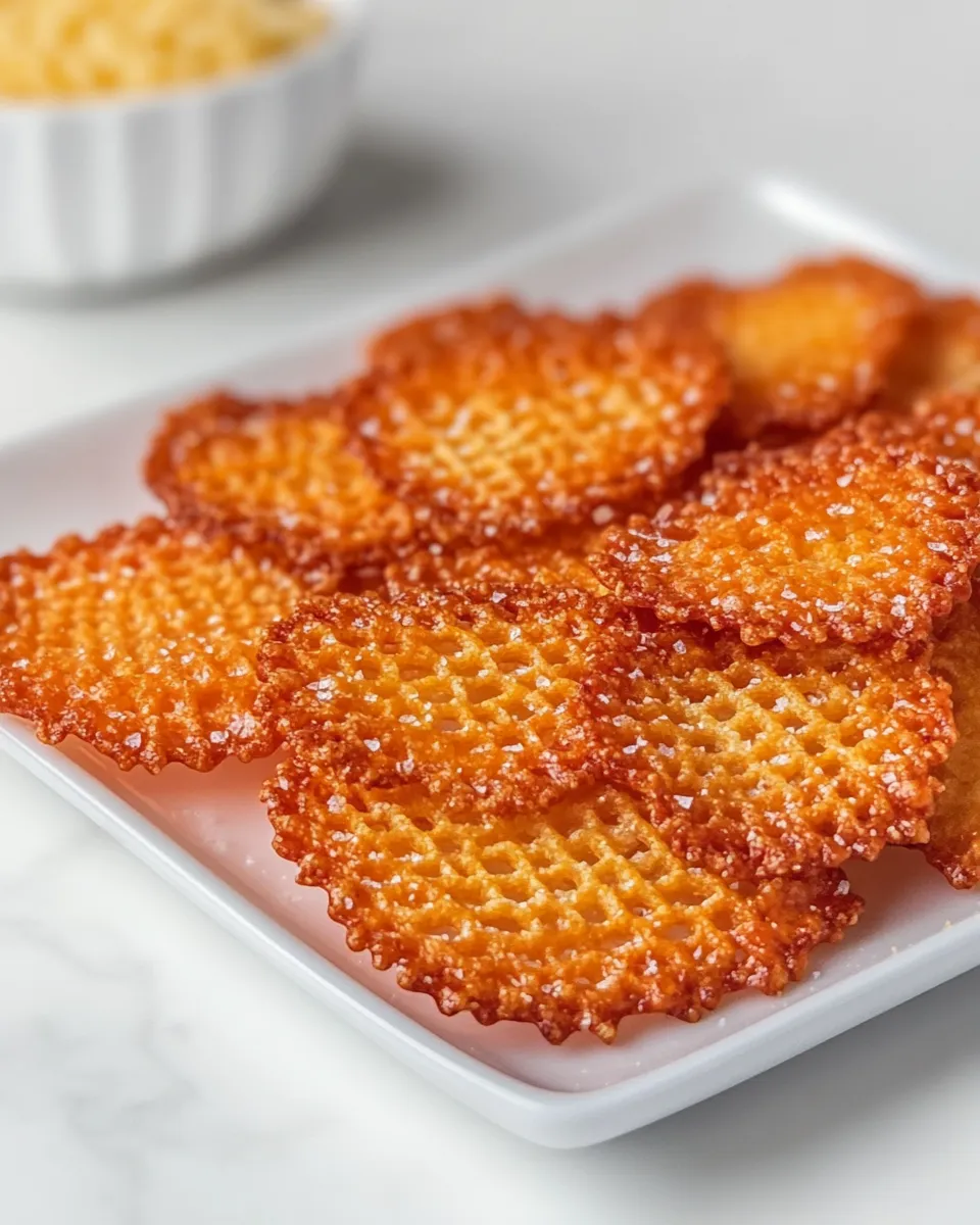 Delicious Cheese Crisps shot