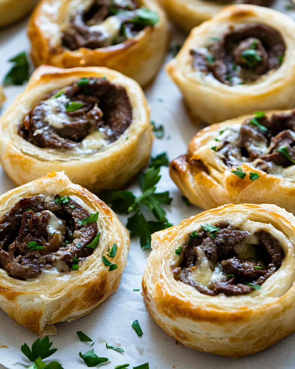 Classic Cheese Steak Pinwheels image