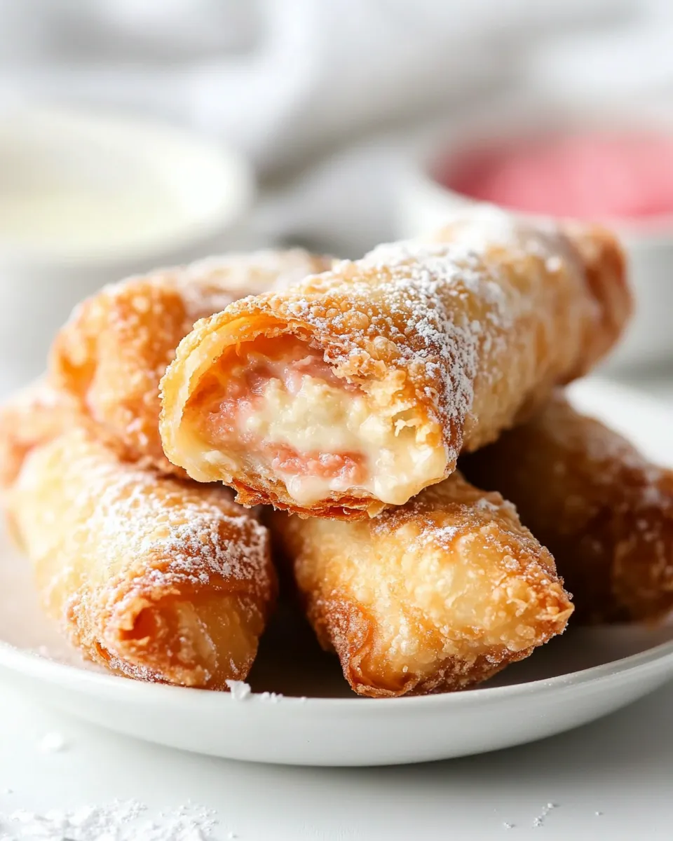 Easy Cheesecake Egg Rolls recipe photo