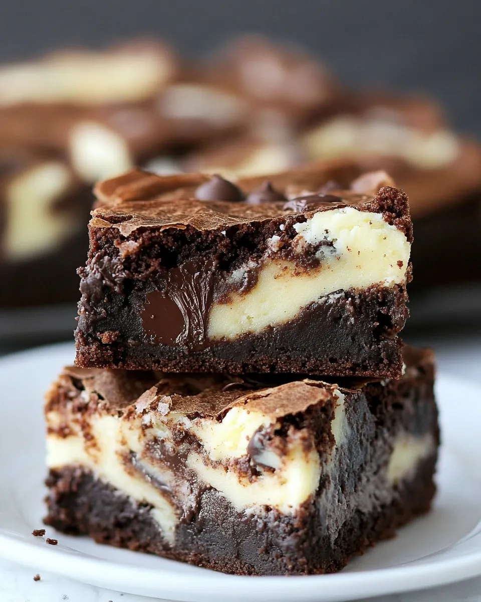 Easy Cheesecake Truffle Brownies shot