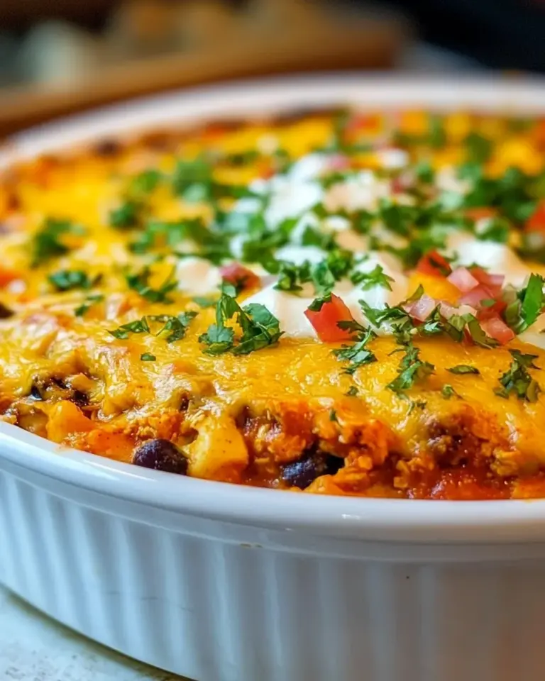 Easy Cheesy Chicken Enchilada Bake photo