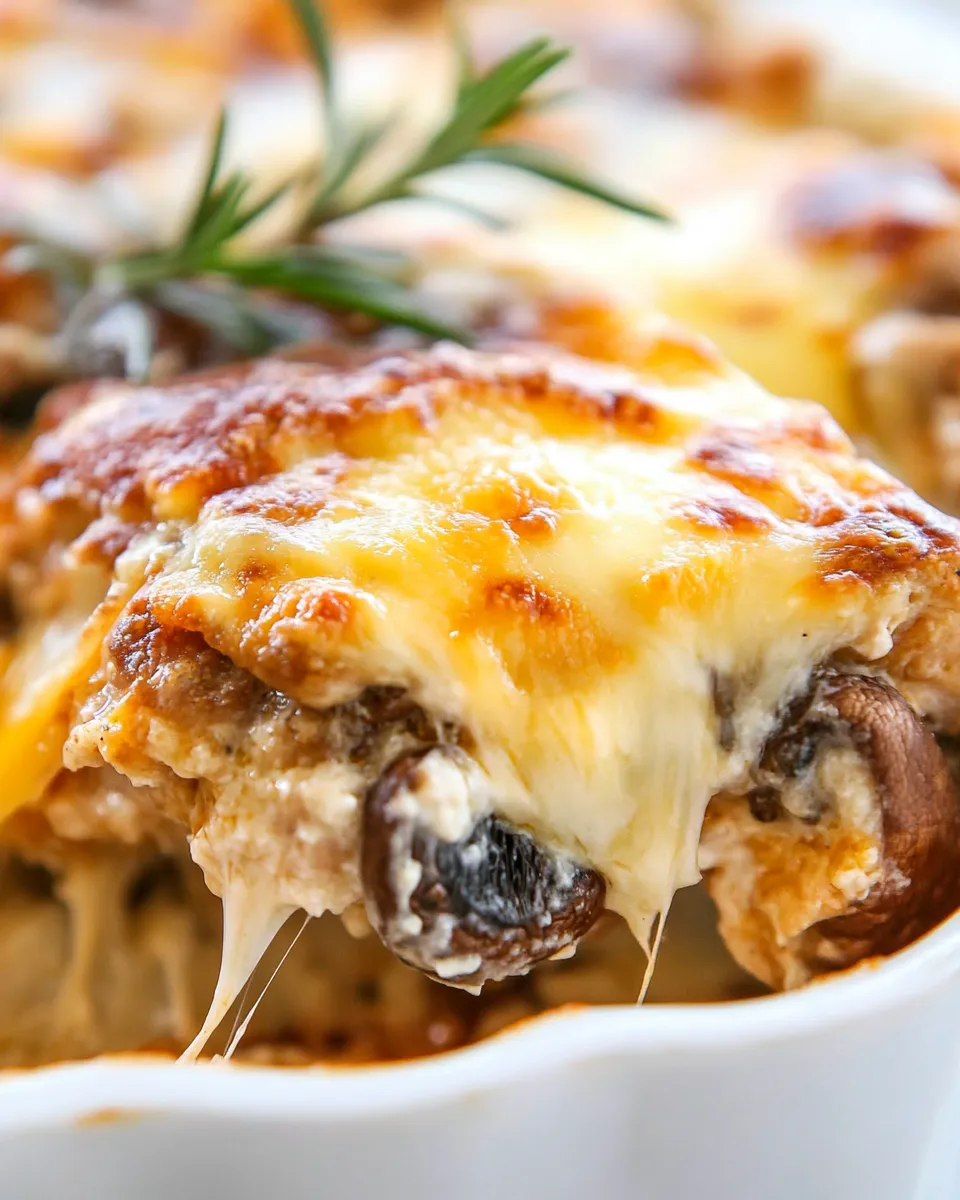 Homemade Cheesy Chicken with Mushrooms recipe photo