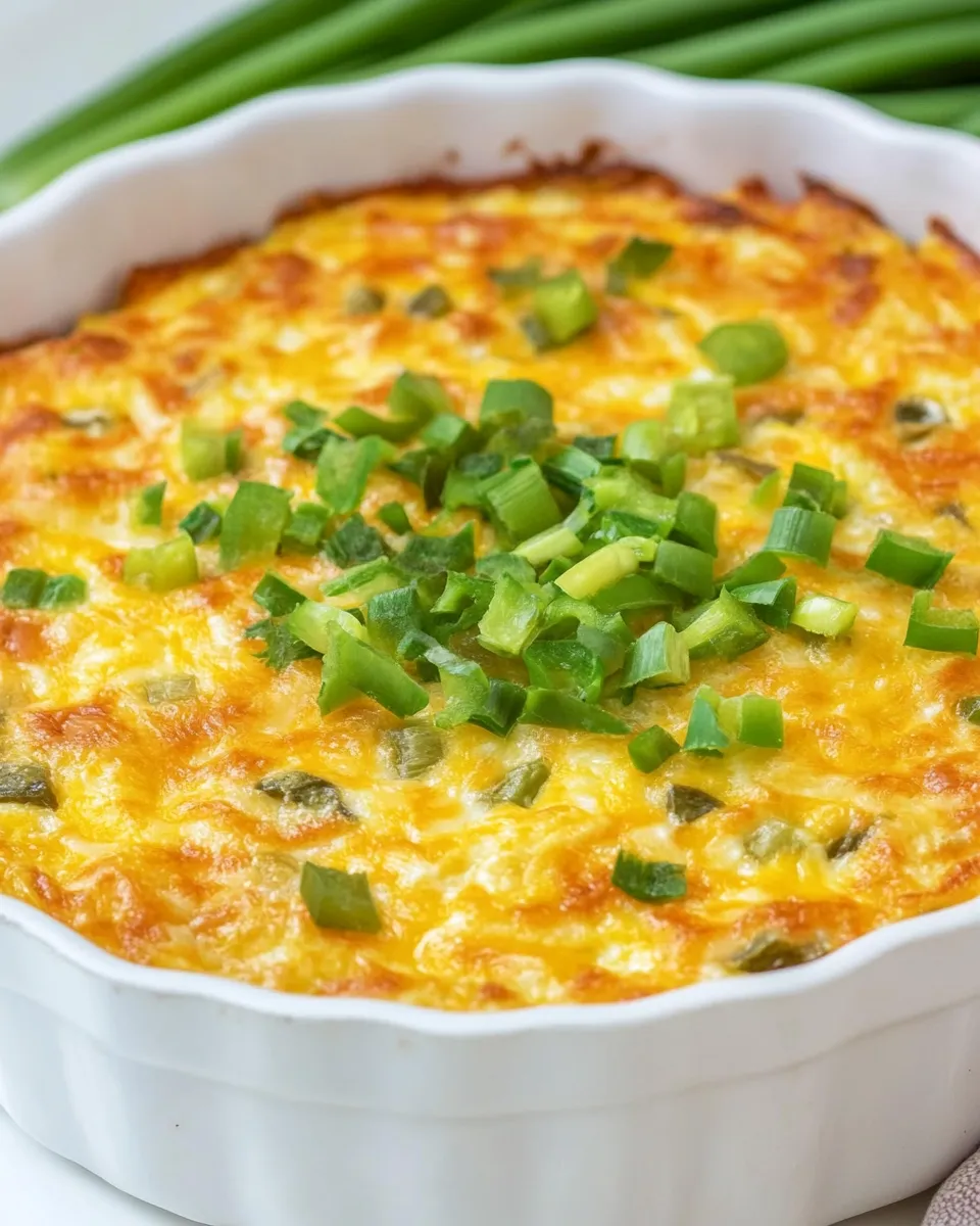 Homemade Cheesy Green Chile Breakfast Casserole photo
