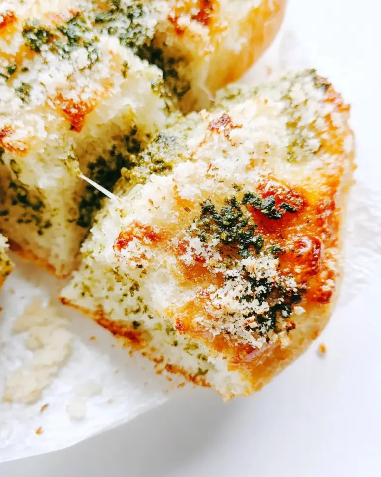 Ultimate Cheesy Pesto Pull-Apart Bread. photo