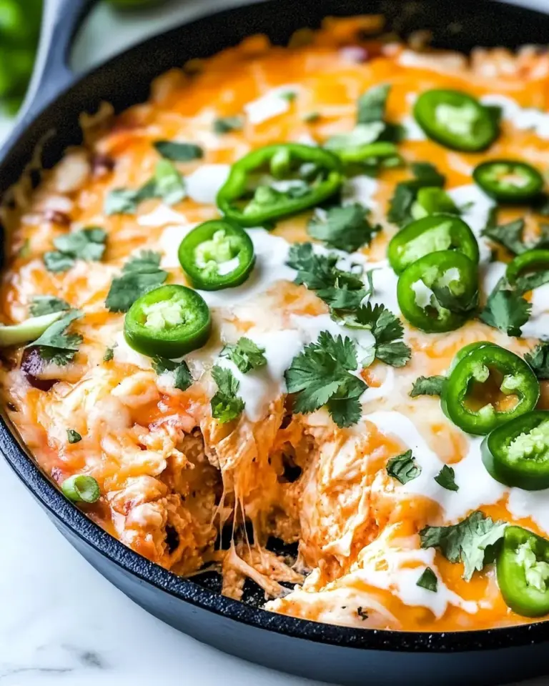 Homemade Cheesy Rotisserie Chicken Enchilada Skillet photo
