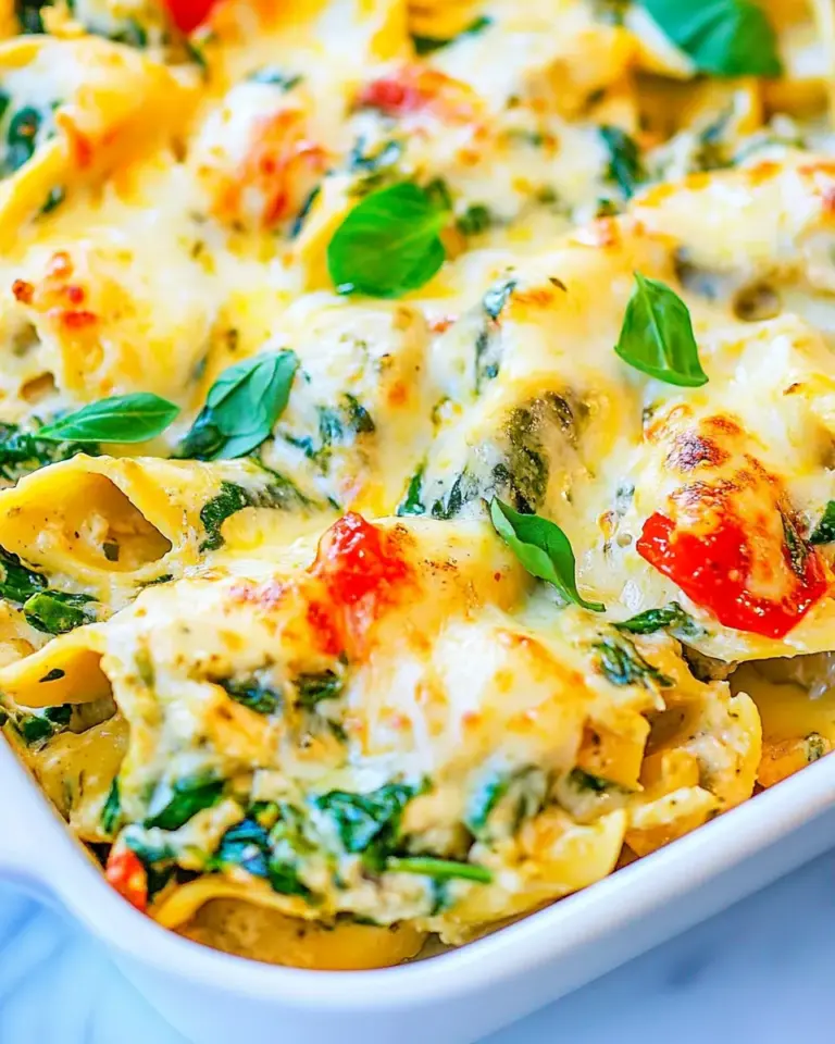 Easy Cheesy Spinach and Artichoke Chicken Pasta photo