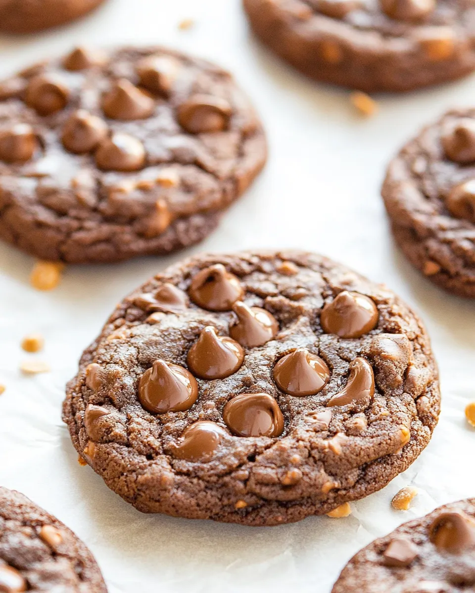 Delicious Chewy Chocolate Fudge Cookies (Vegan) image