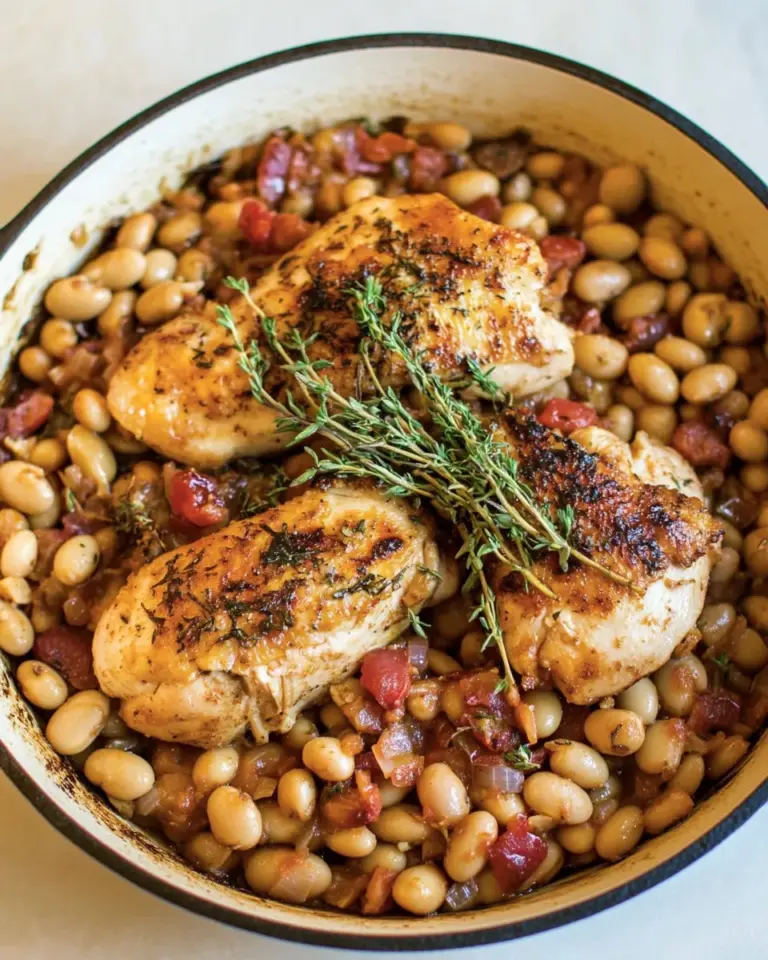 Easy Chicken Cannellini Bean Skillet photo