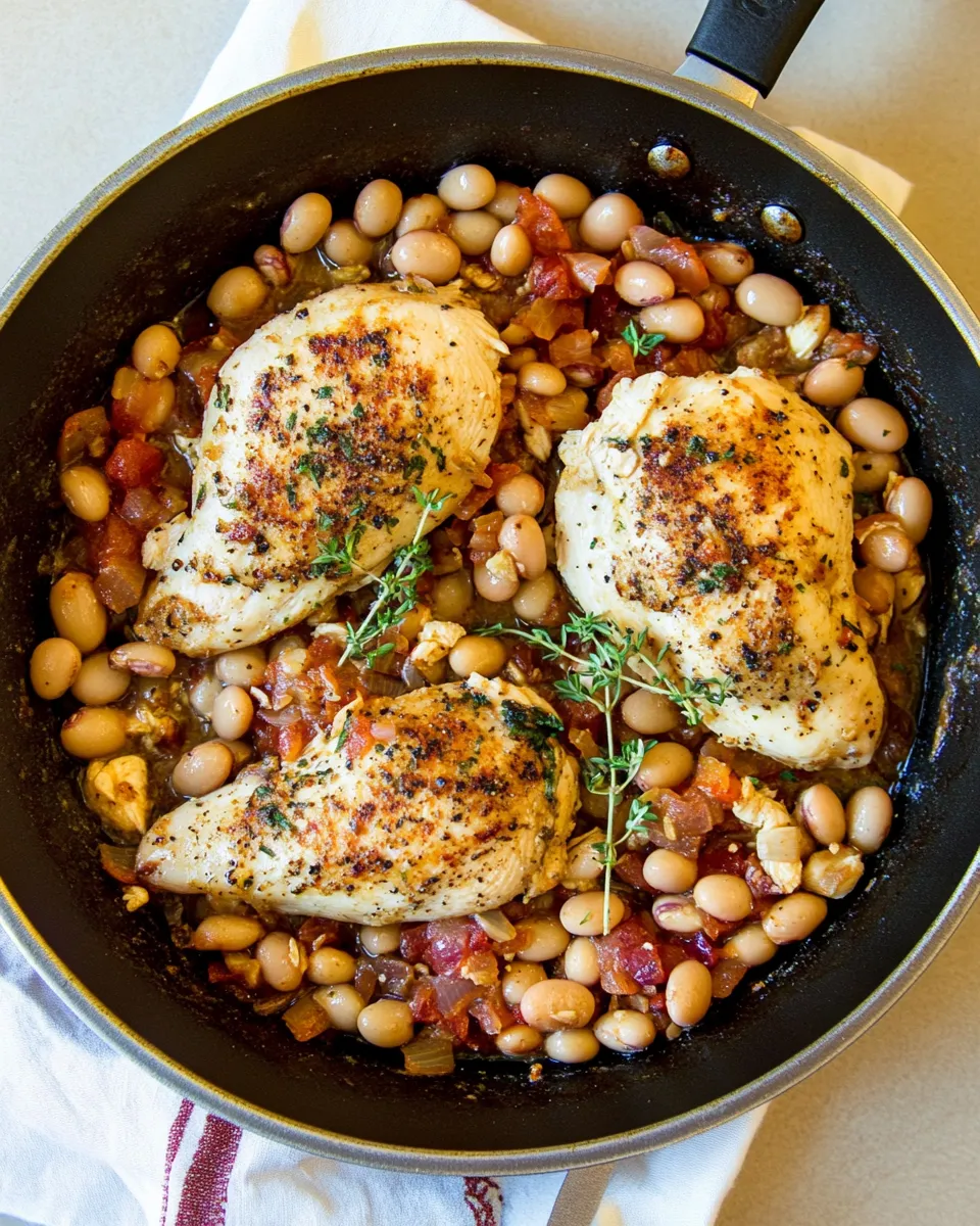 Delicious Chicken Cannellini Bean Skillet image