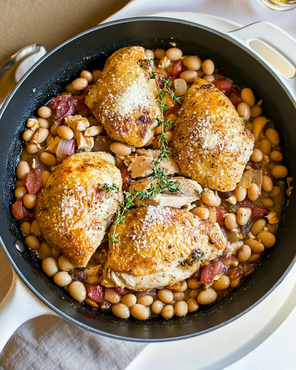Quick Chicken Cannellini Bean Skillet recipe photo