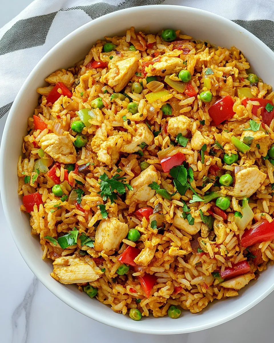 Homemade Chicken Curry Fried Rice photo