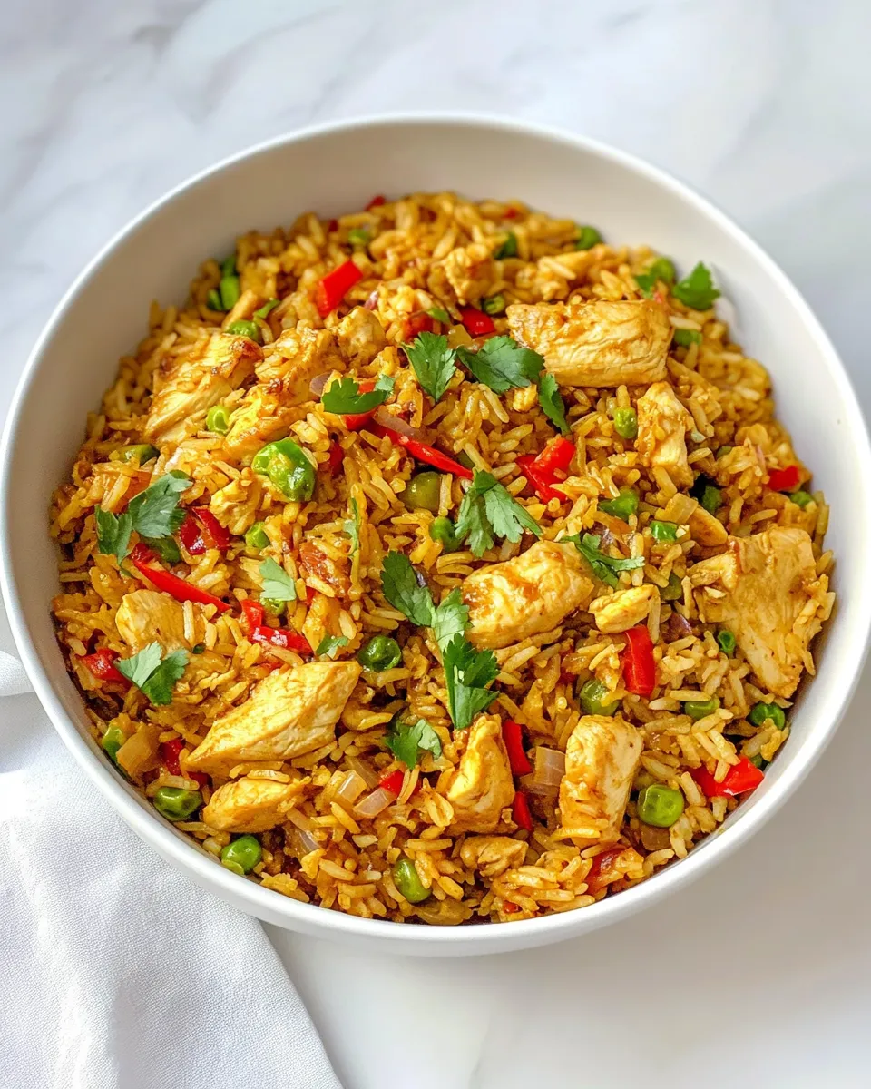 Easy Chicken Curry Fried Rice recipe photo