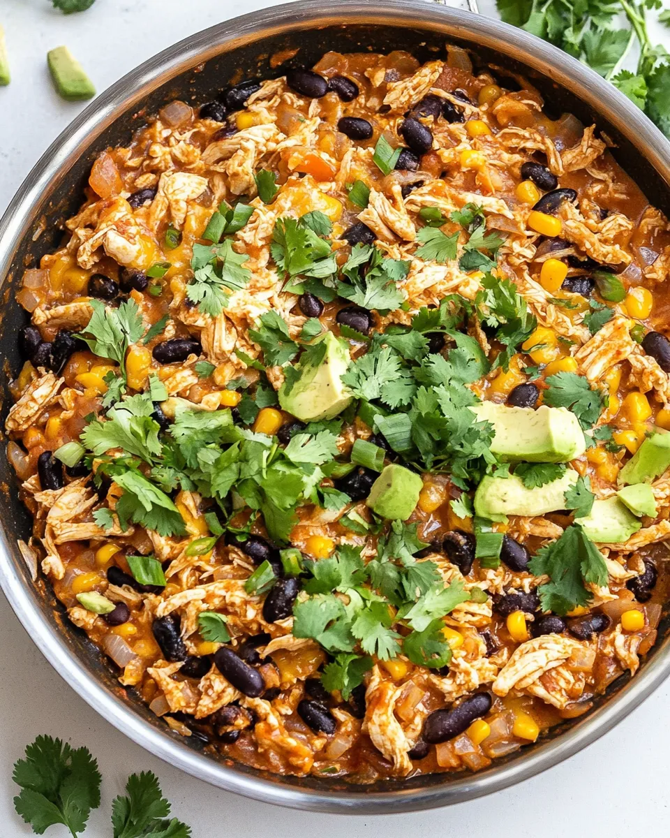 Quick Chicken Enchilada Skillet (20 min meal) dish photo