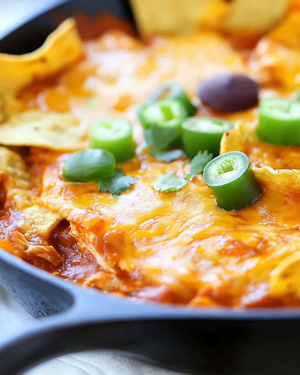 Quick Chicken Enchilada Skillet Recipe shot