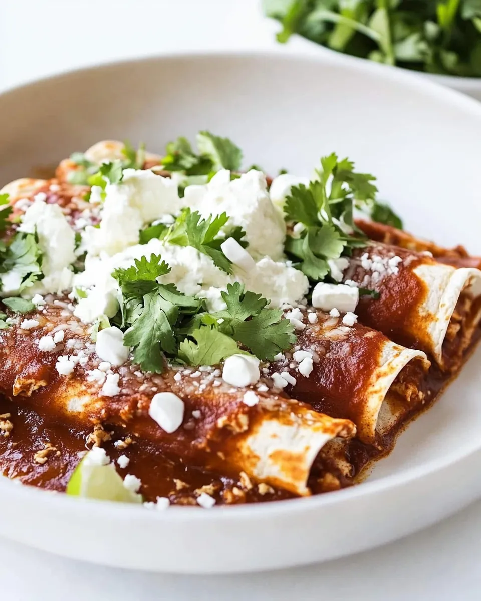 Delicious Chicken Enchiladas Recipe dish photo
