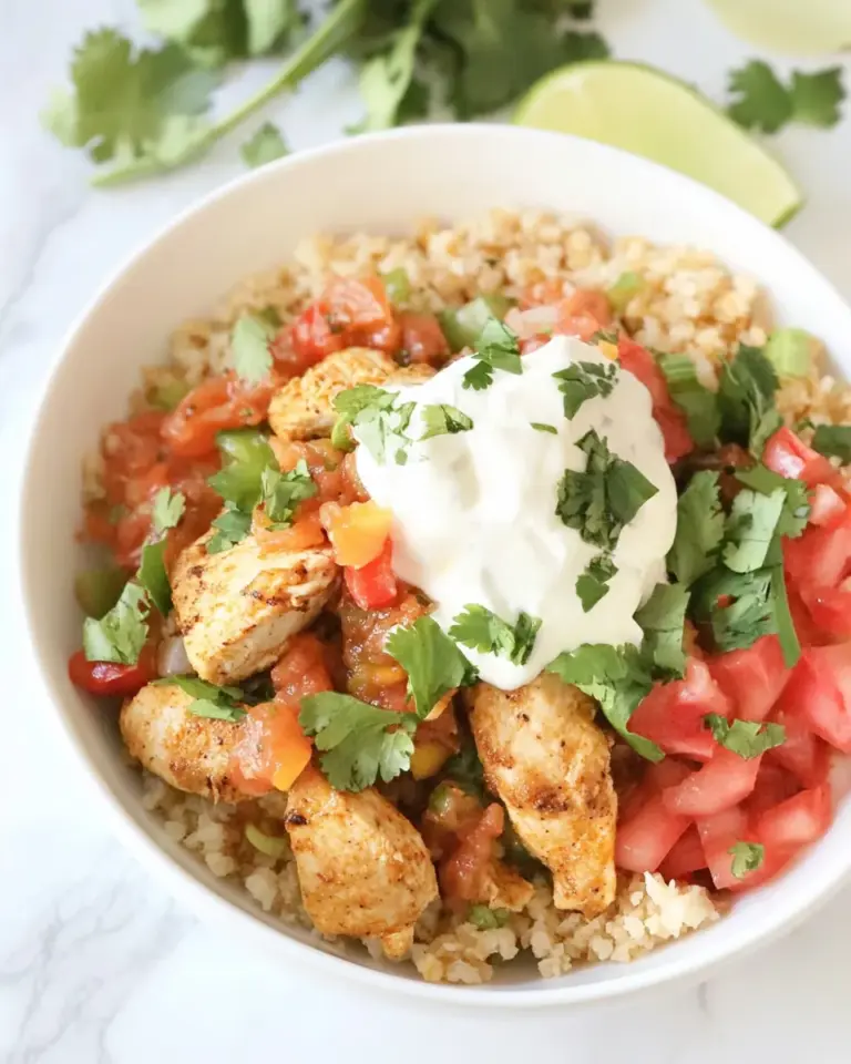 Easy Chicken Fajita Bowl photo