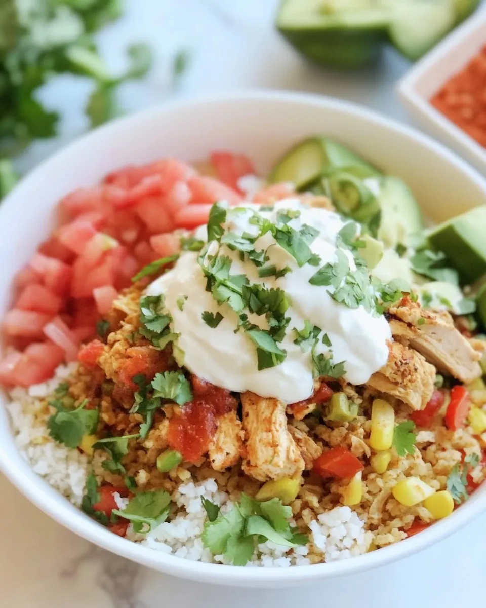 Delicious Chicken Fajita Bowl image