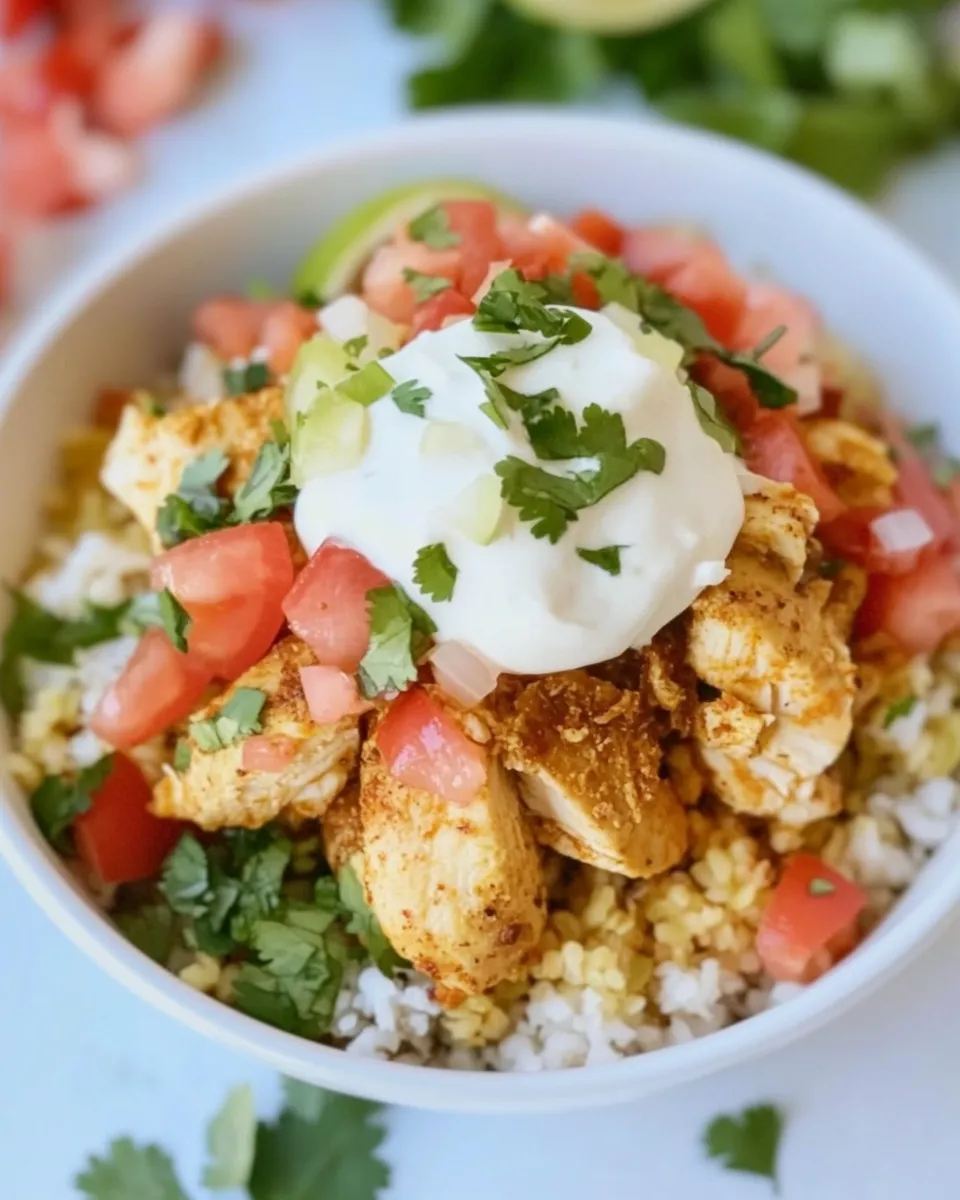 Homemade Chicken Fajita Bowl recipe photo