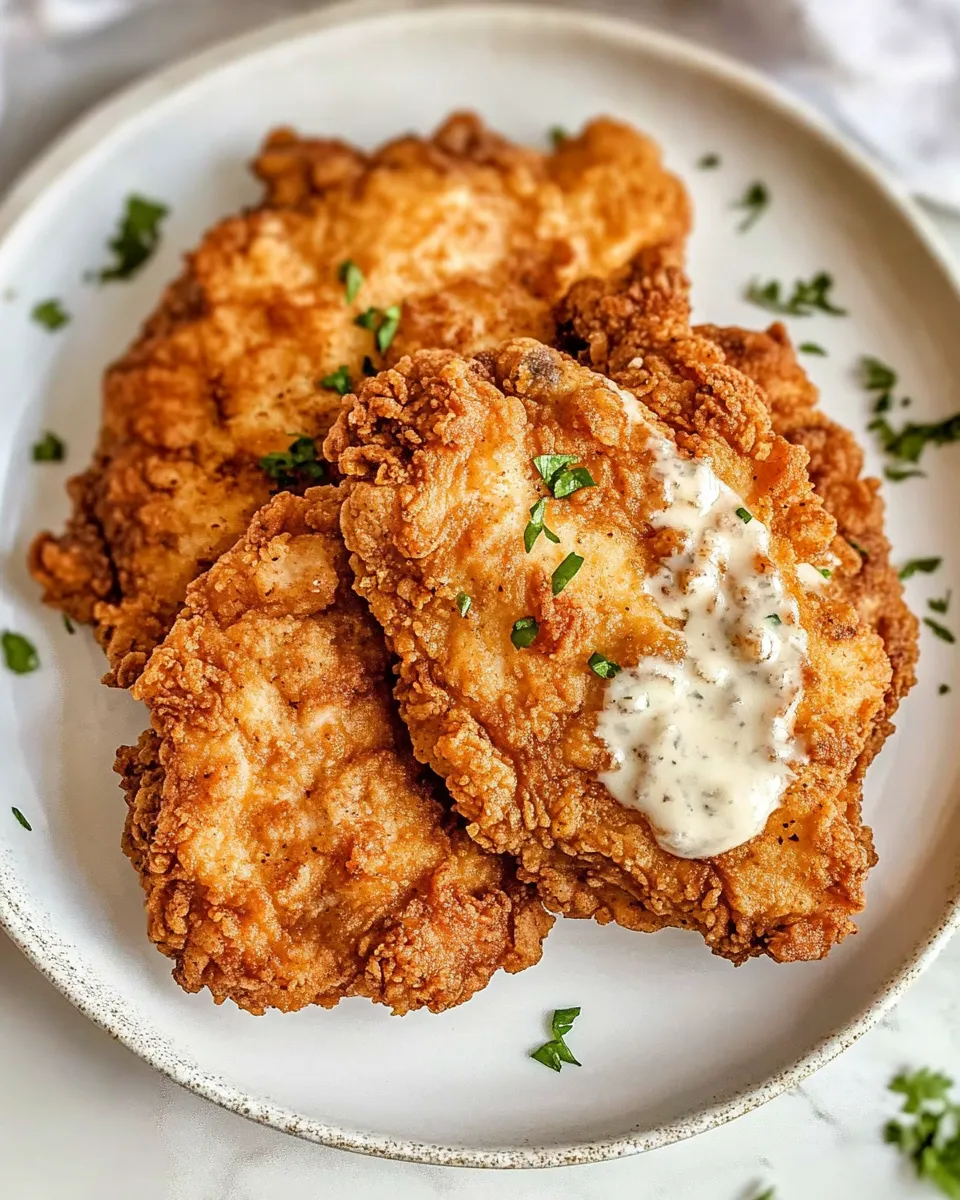Delicious Chicken Fried Chicken shot