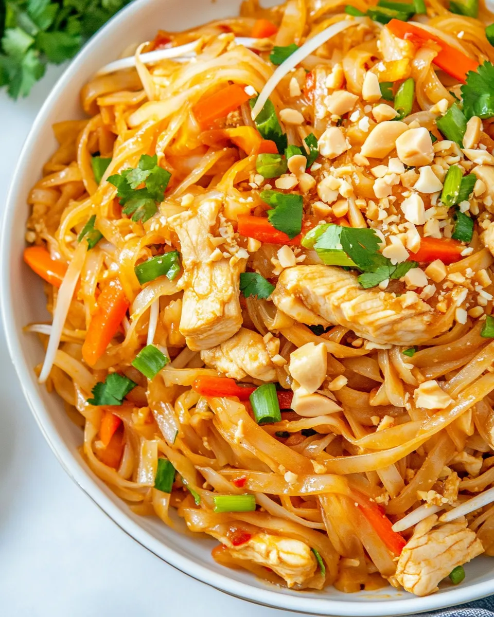 Homemade Chicken Pad Thai photo