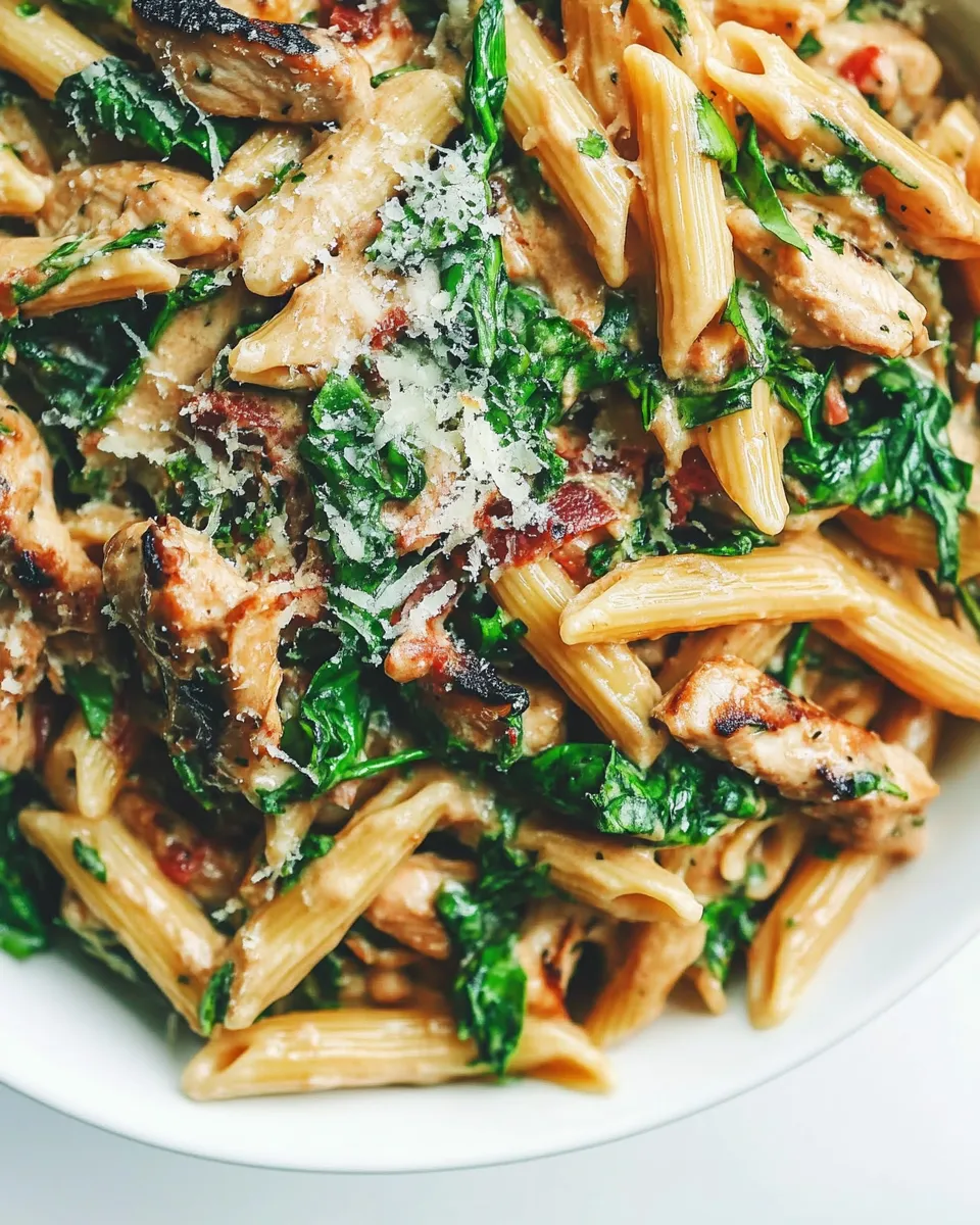 Delicious Chicken Penne Pasta shot