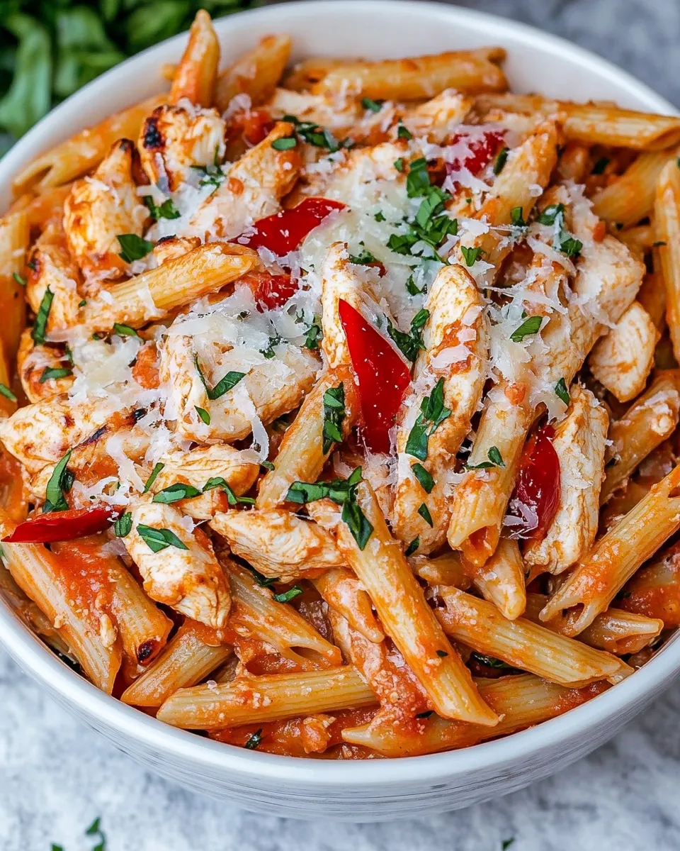 Delicious Chicken Penne Pasta (30 minute meal) image