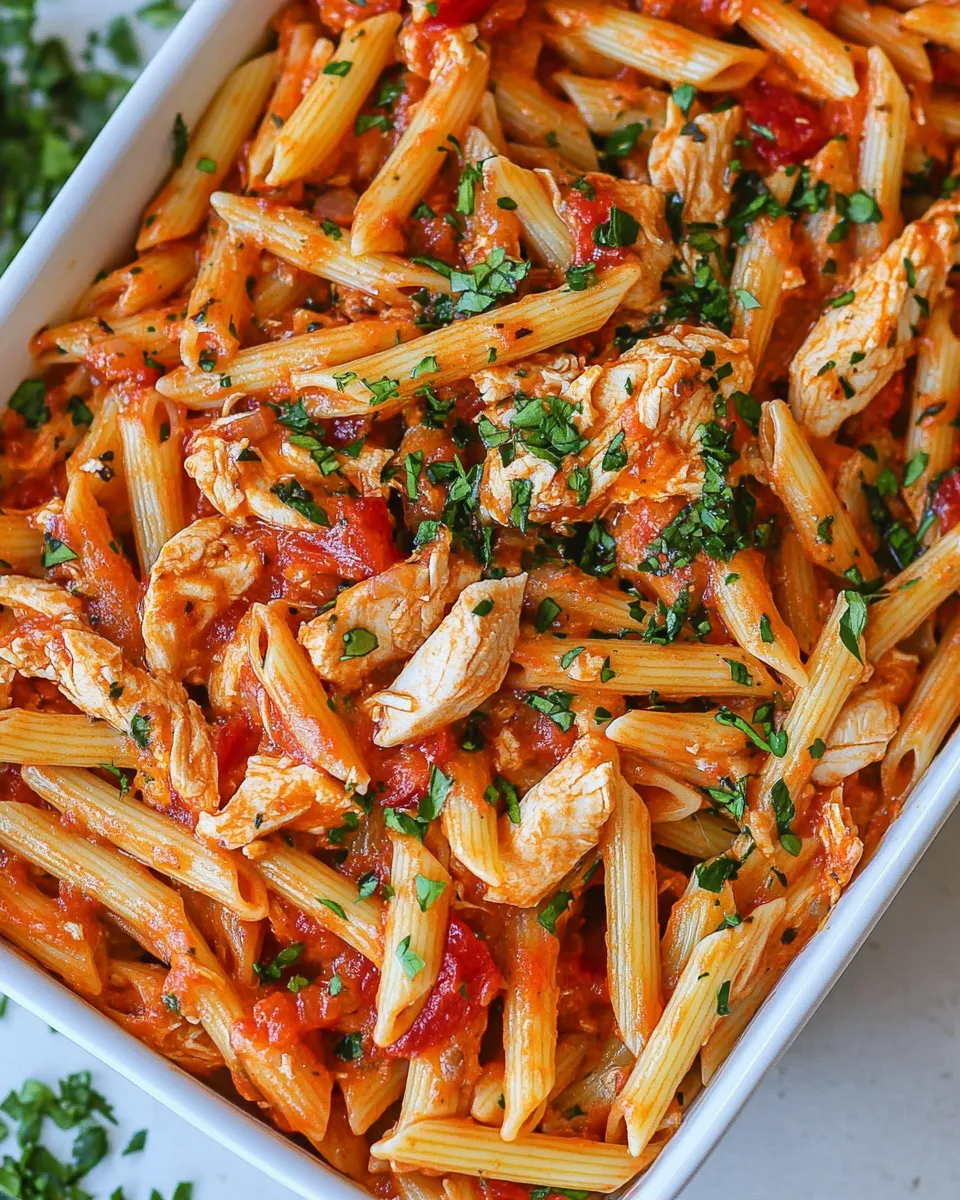 Quick Chicken Penne Pasta (30 minute meal) recipe photo