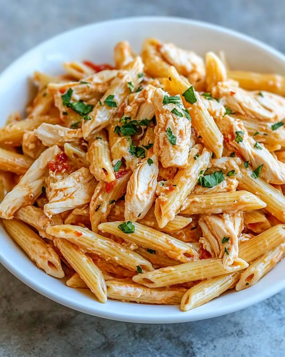 Healthy Chicken Penne Pasta (30 minute meal) shot
