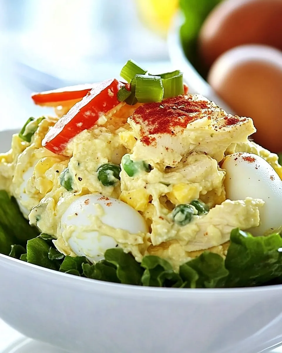 Homemade Chicken Salad Chick Egg Salad photo