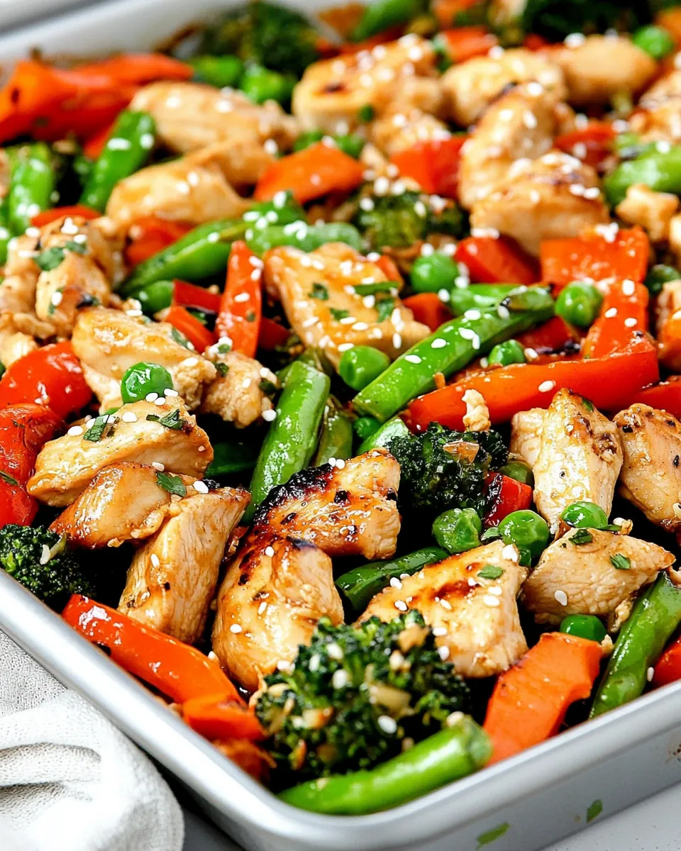 Classic Chicken Stir-Fry Sheet Pan Meal image