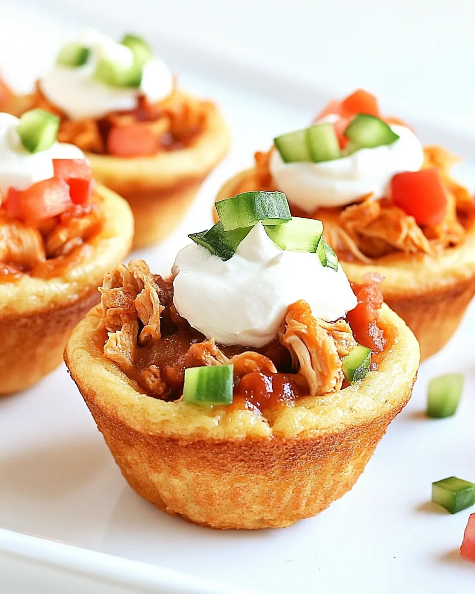 Homemade Chicken Taco Cupcakes photo
