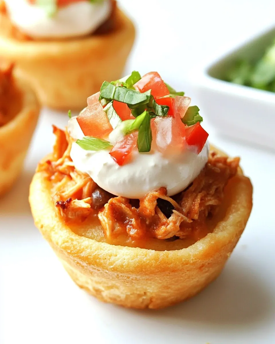 Delicious Chicken Taco Cupcakes recipe photo