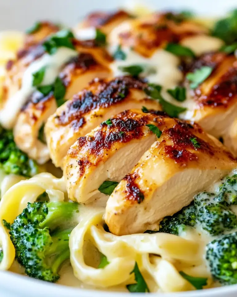 Homemade Chicken and Broccoli Alfredo photo