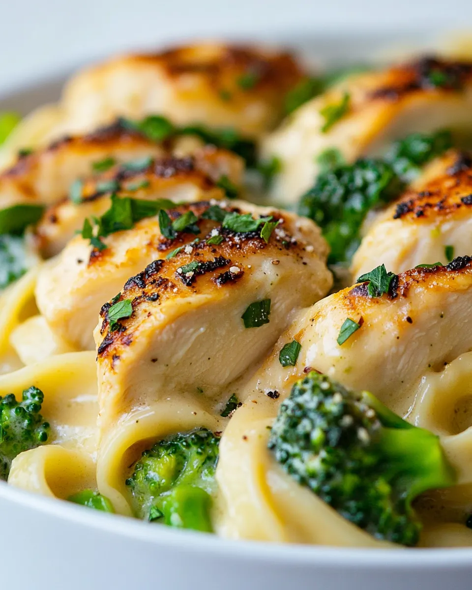 Classic Chicken and Broccoli Alfredo image