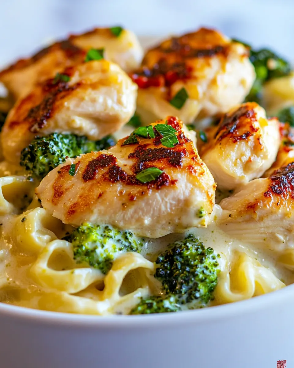 Easy Chicken and Broccoli Alfredo recipe photo