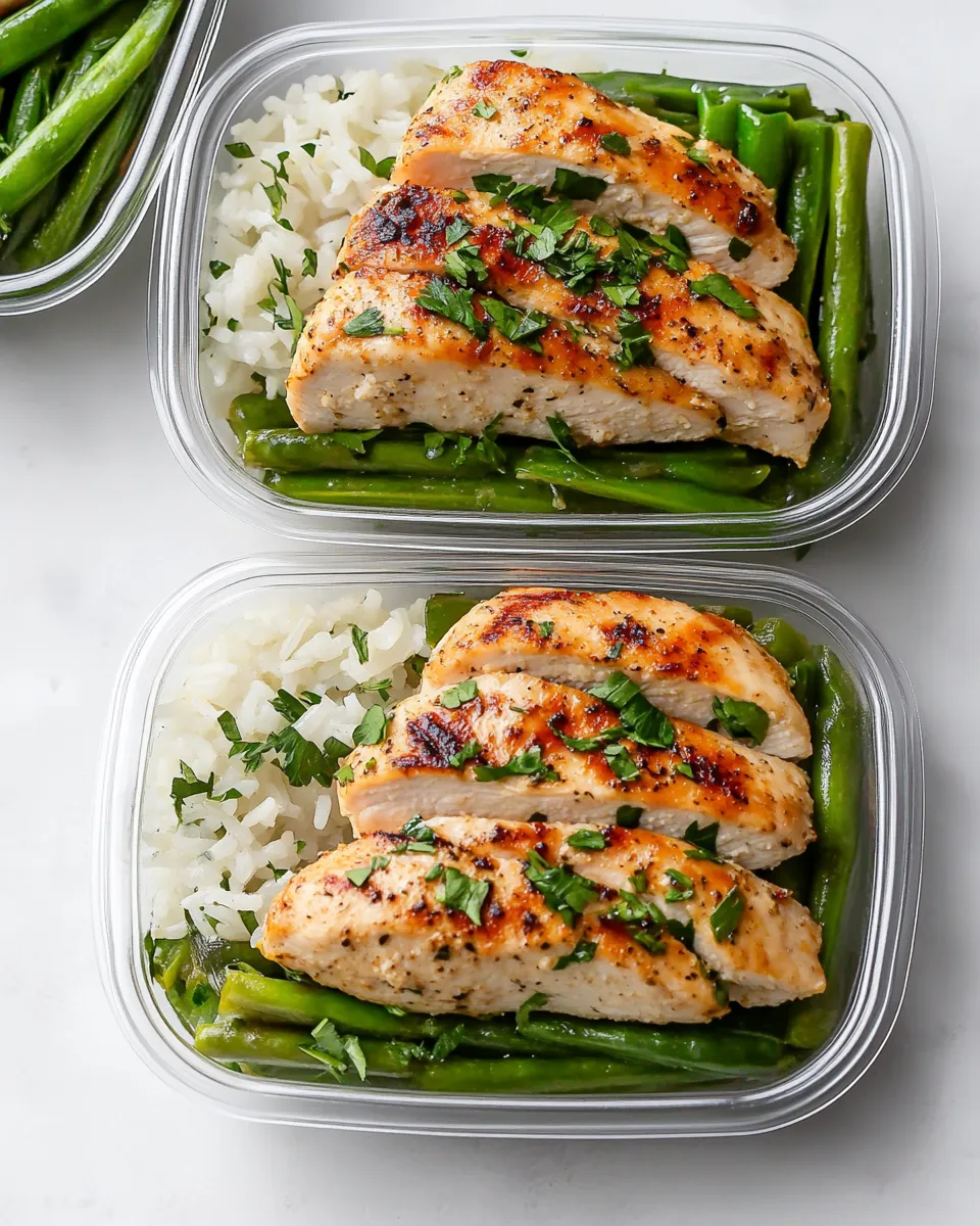 Quick Chicken and Rice Meal Prep Bowls shot