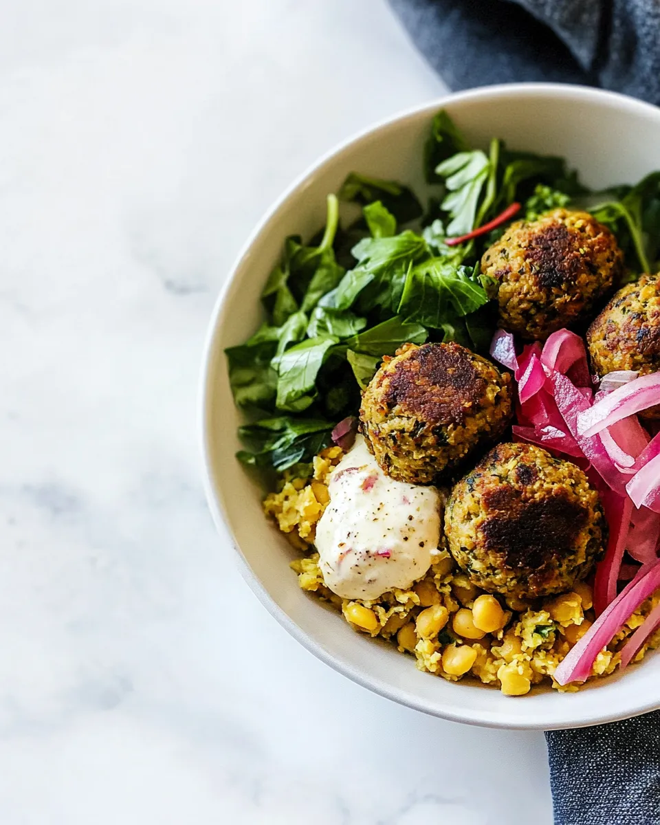 Best Chickpea Meatballs food shot