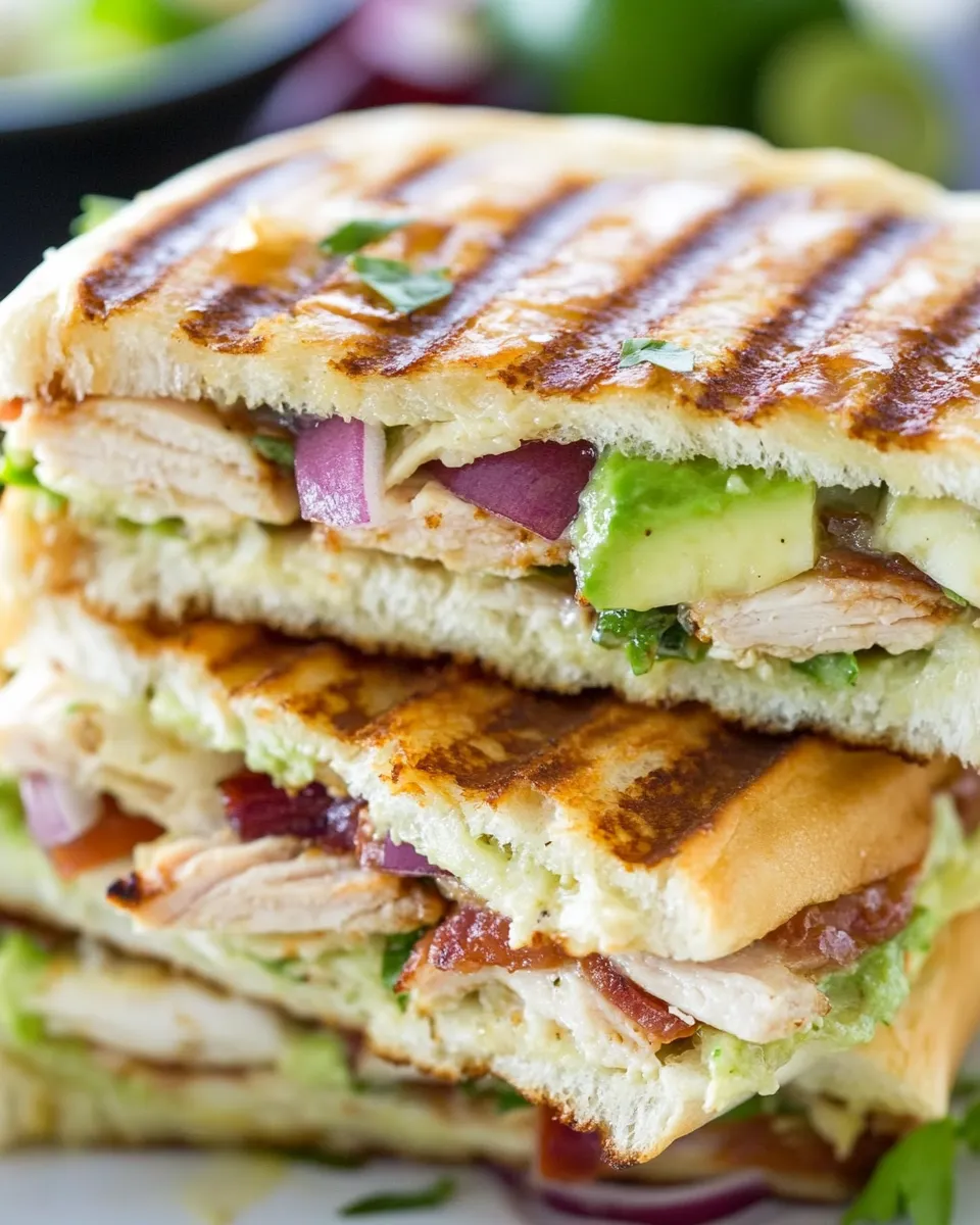 Delicious Chipotle Turkey Panini shot