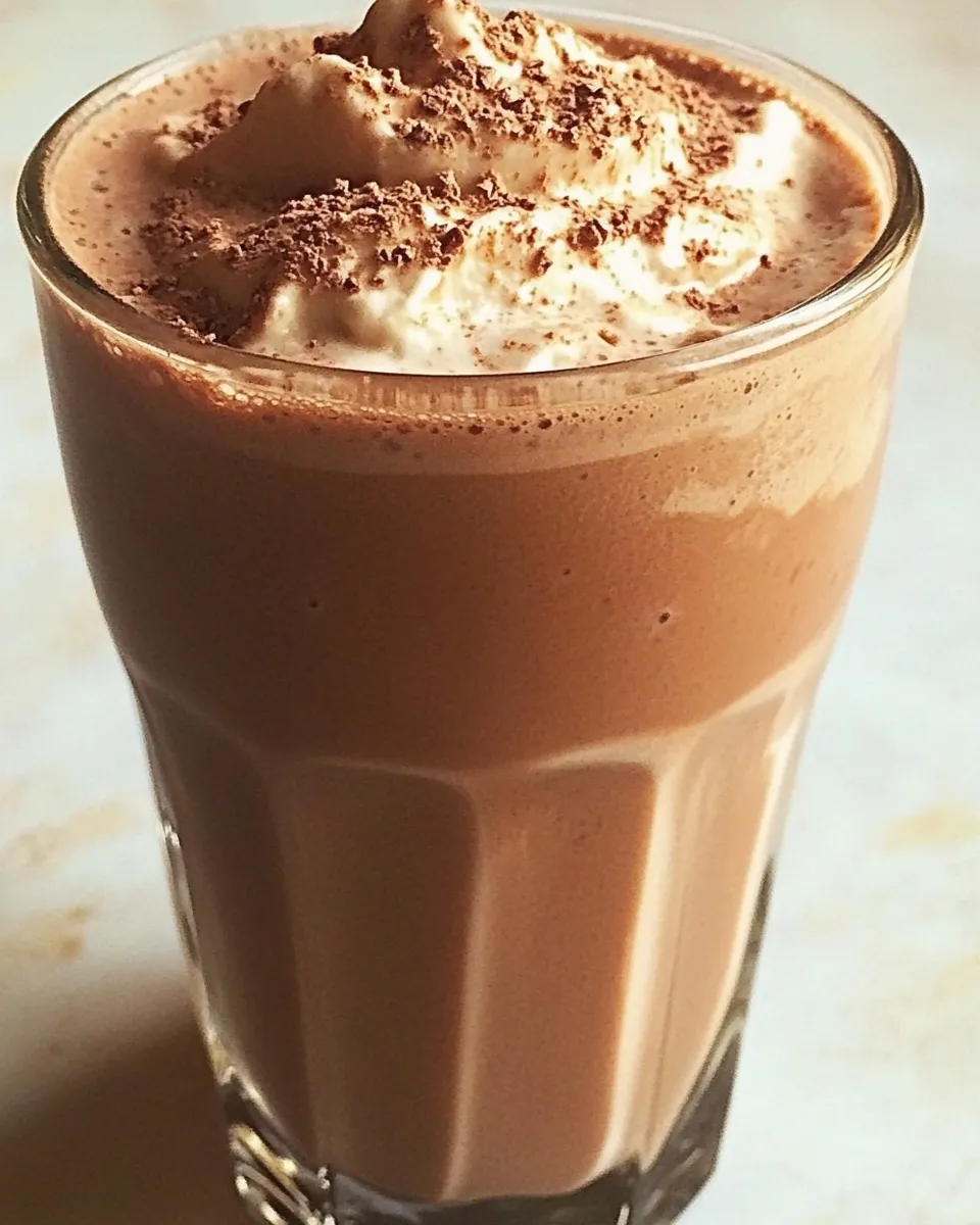Delicious Chocolate-Coffee Milkshakes shot