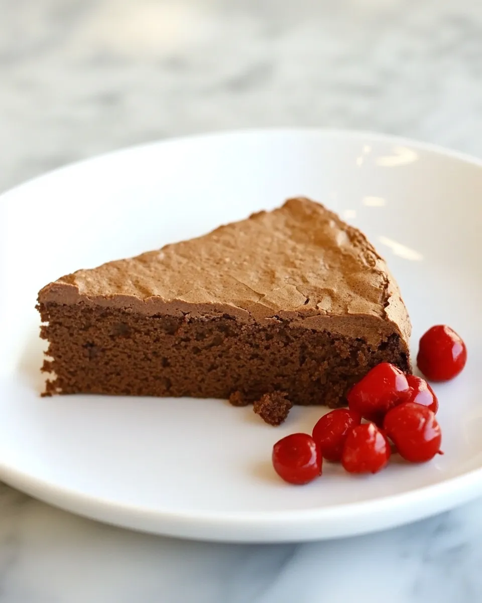 Delicious Chocolate Buckwheat Cake shot