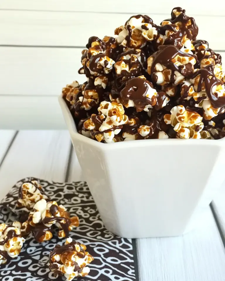 Homemade Chocolate Caramel Popcorn photo